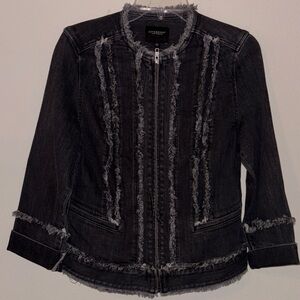 Liverpool Frayed Denim Jacket Women’s Small